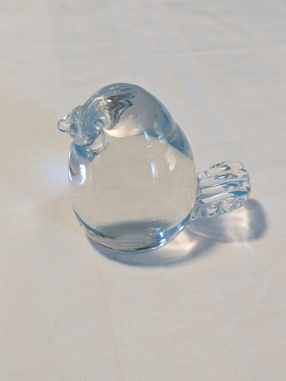 Hadeland of Norway Full Lead Crystal Bird Figurine